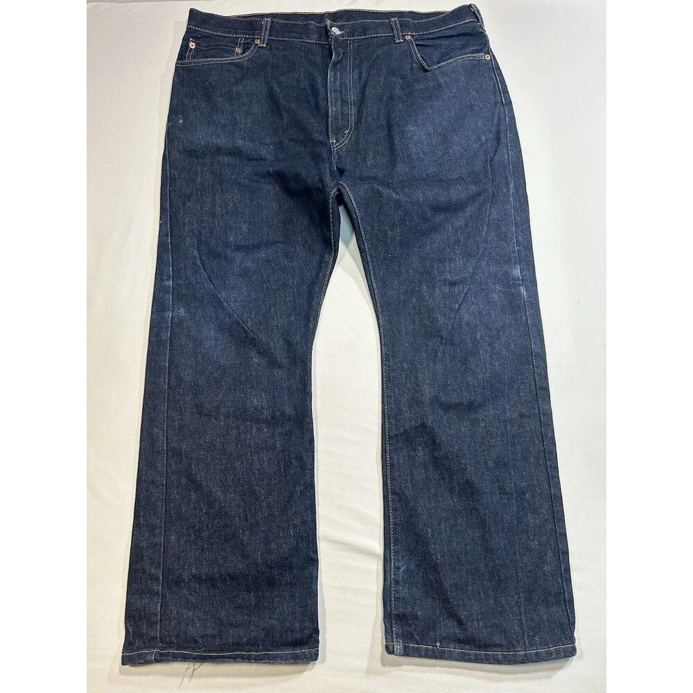 Levi's 517 Jeans Mens 40x32 Blue Denim Bootcut 100% Cotton Dark Wash